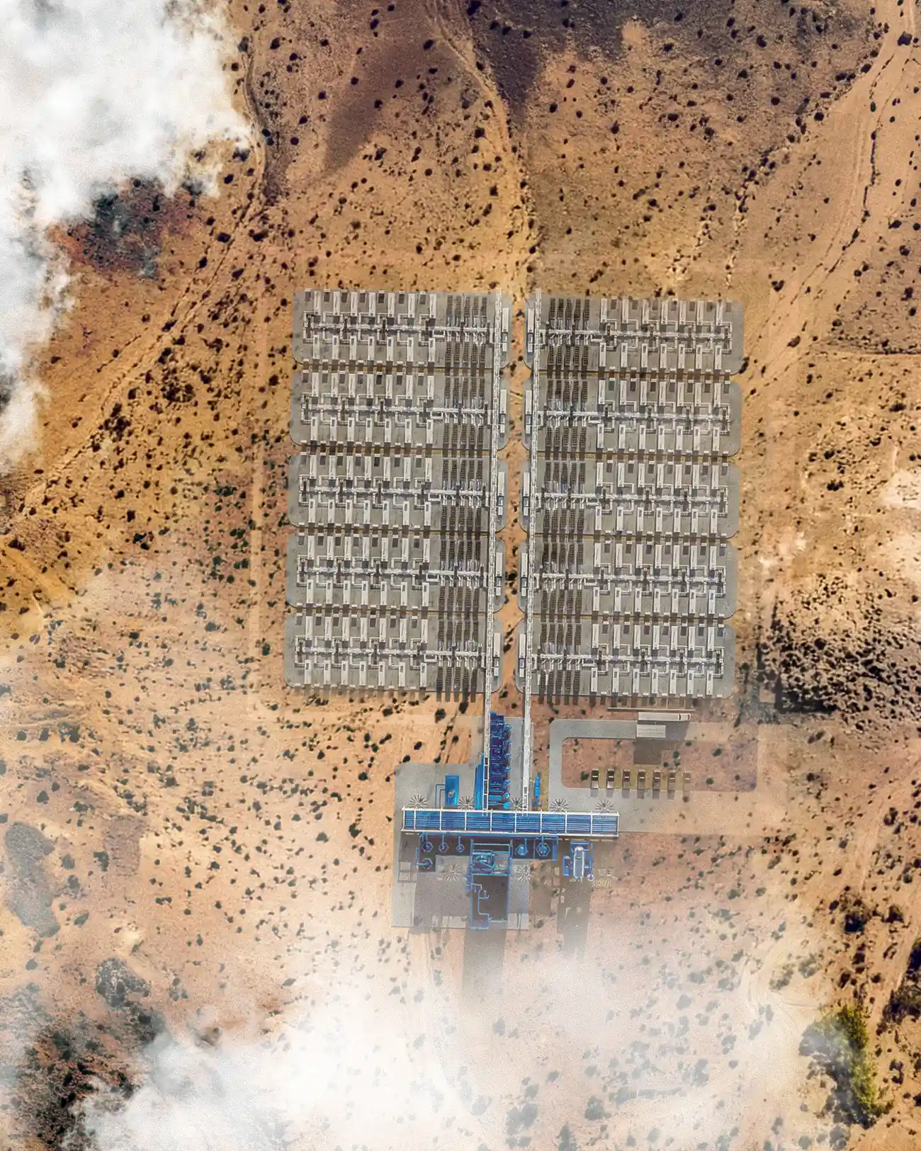 The plant in its landscape — project render