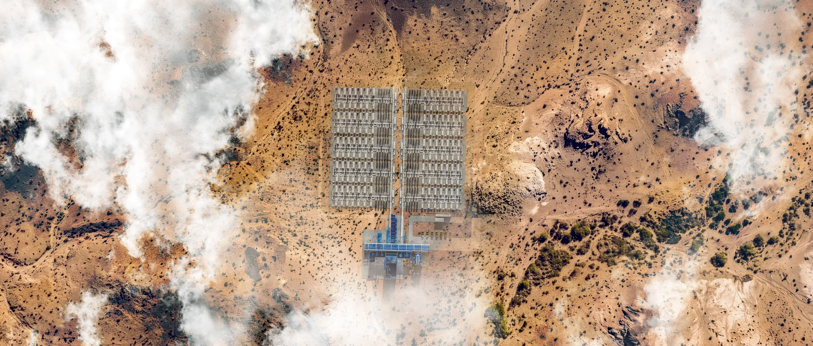 The plant in its landscape — project render.